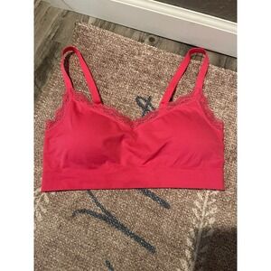 Arula Lace Detail Sports Bra Raspberry Sorbet Xl Intimates